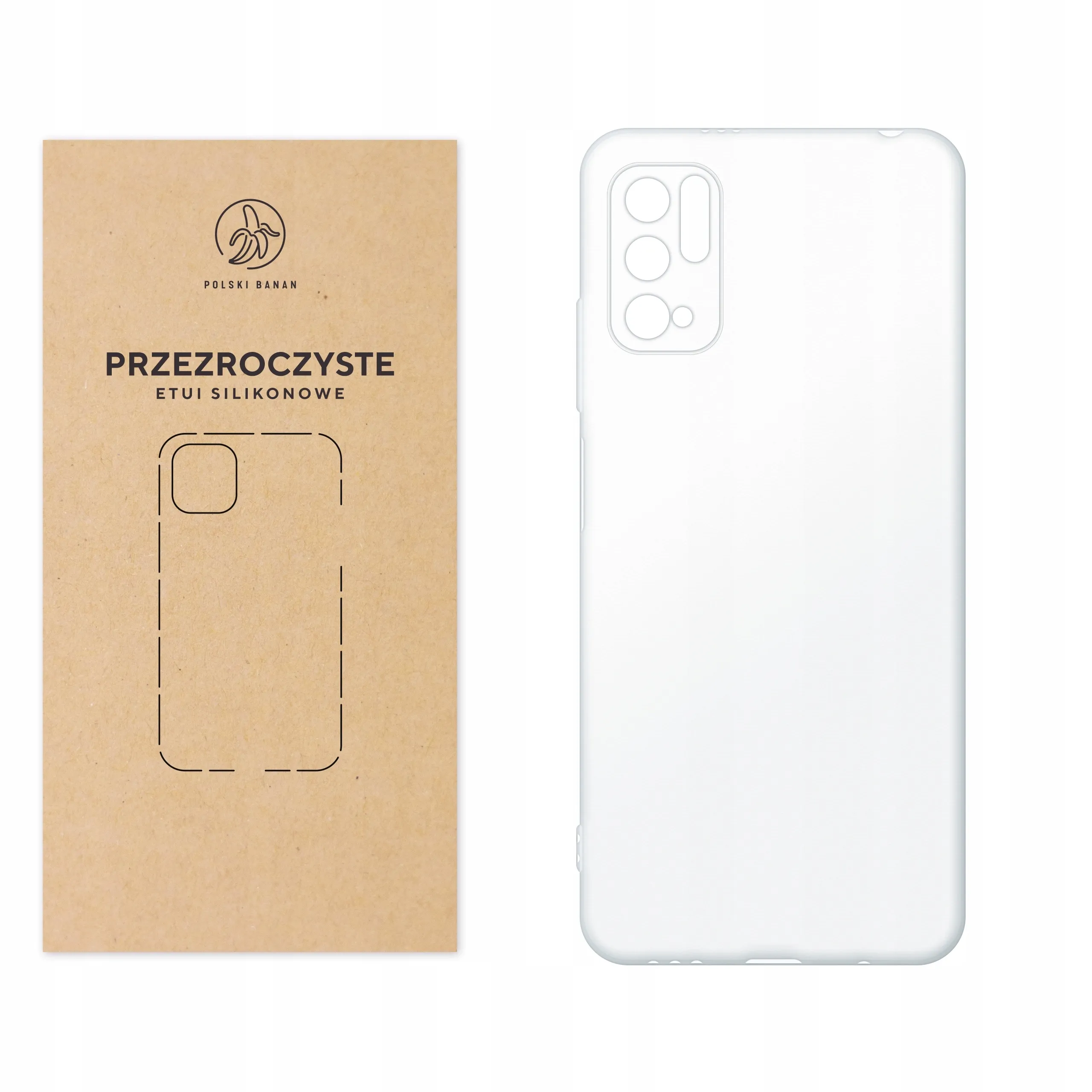 Etui silikonowe przezroczyste Polski Banan do Xiaomi Redmi Note 10 5G