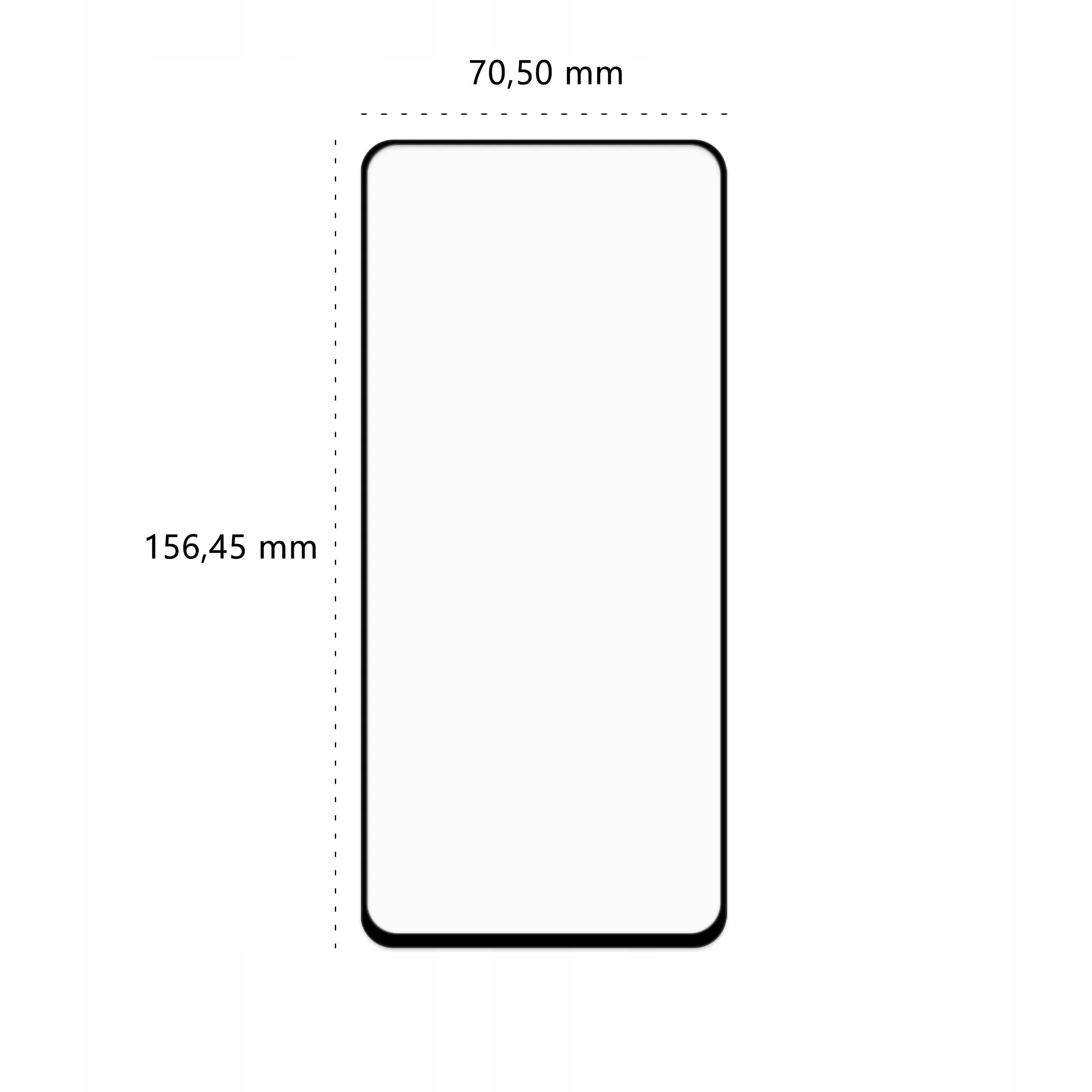 Wymiary szkła hartowanego 3D Polski Banan BananGuard w kolorze czarnym do telefonu Xiaomi Redmi 10