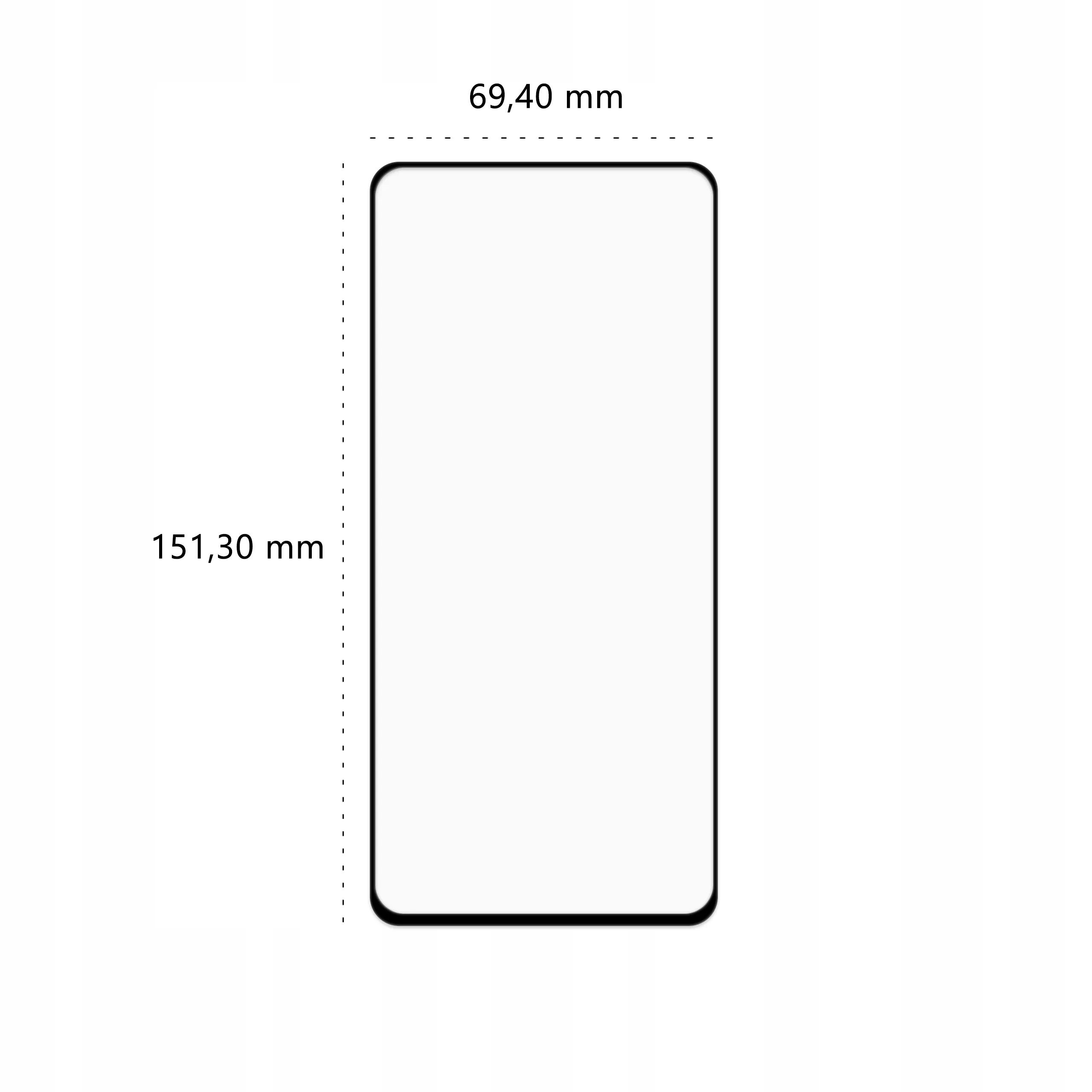 Wymiary szkła hartowanego 3D Polski Banan BananGuard w kolorze czarnym do telefonu Samsung Galaxy S21 FE