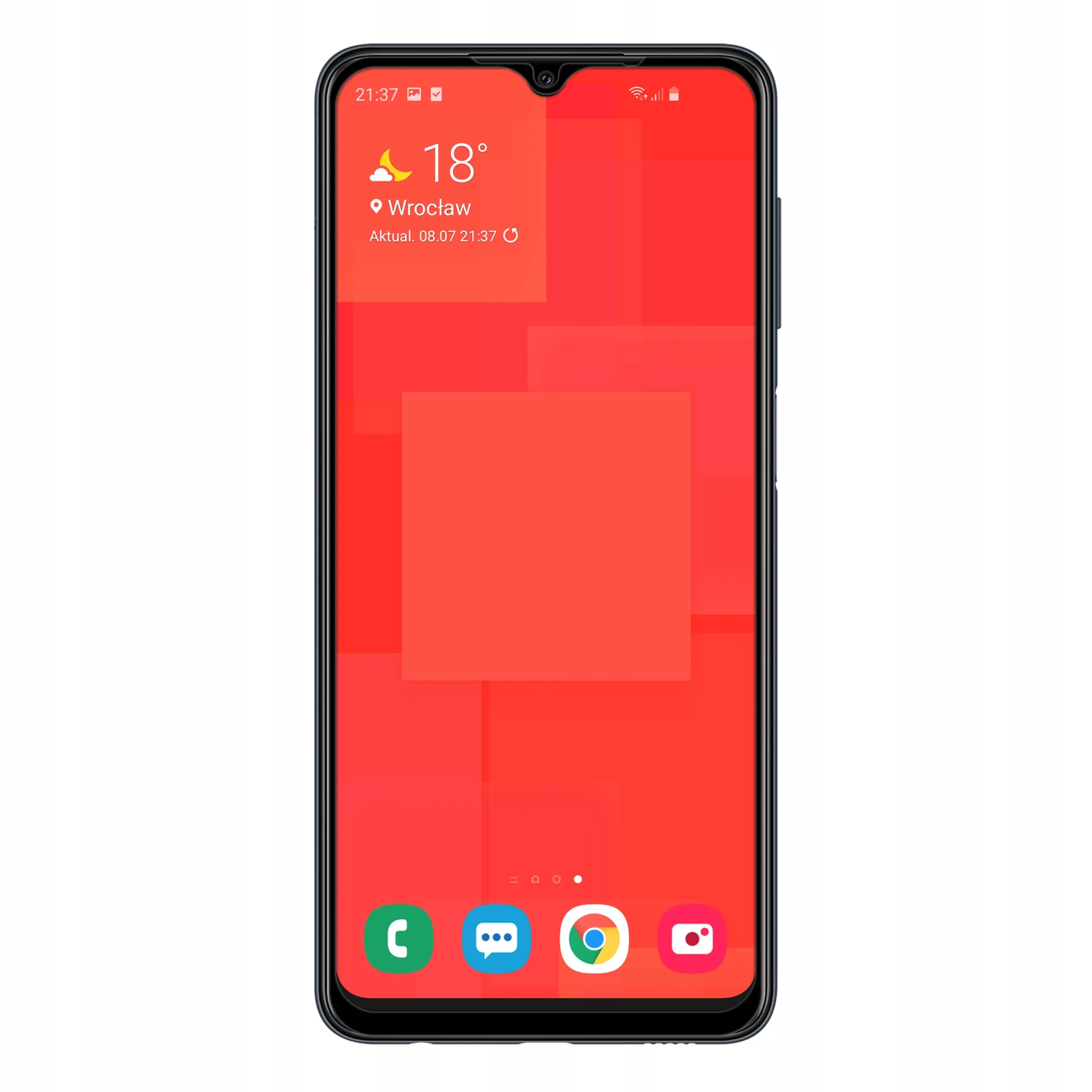 Telefon Samsung Galaxy A22 4G ze szkłem hartowanym 3D Polski Banan BananGuard w kolorze czarnym
