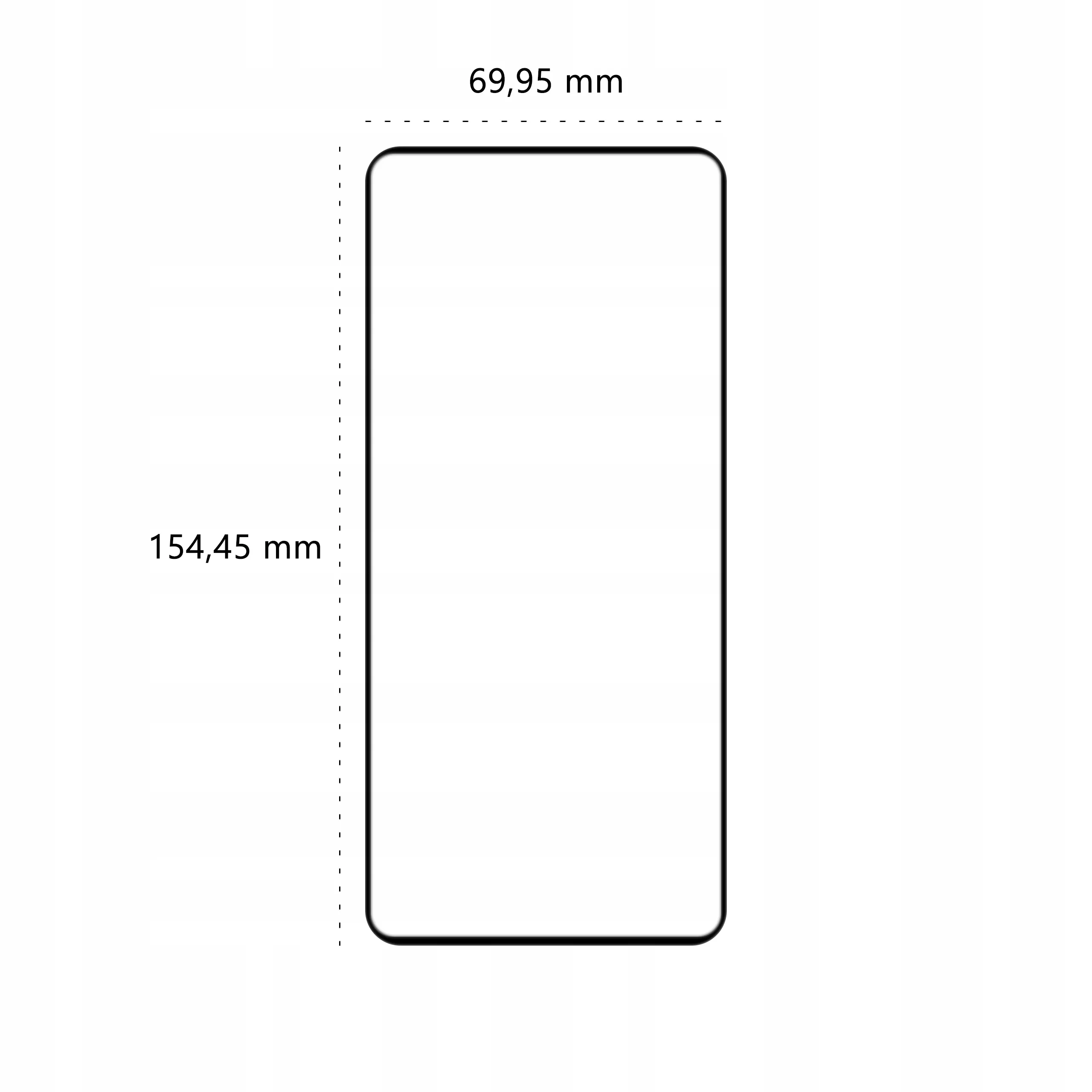 Wymiary szkła hartowanego 3D Polski Banan BananGuard w kolorze czarnym do telefonu Xiaomi POCO M3 Pro 5G