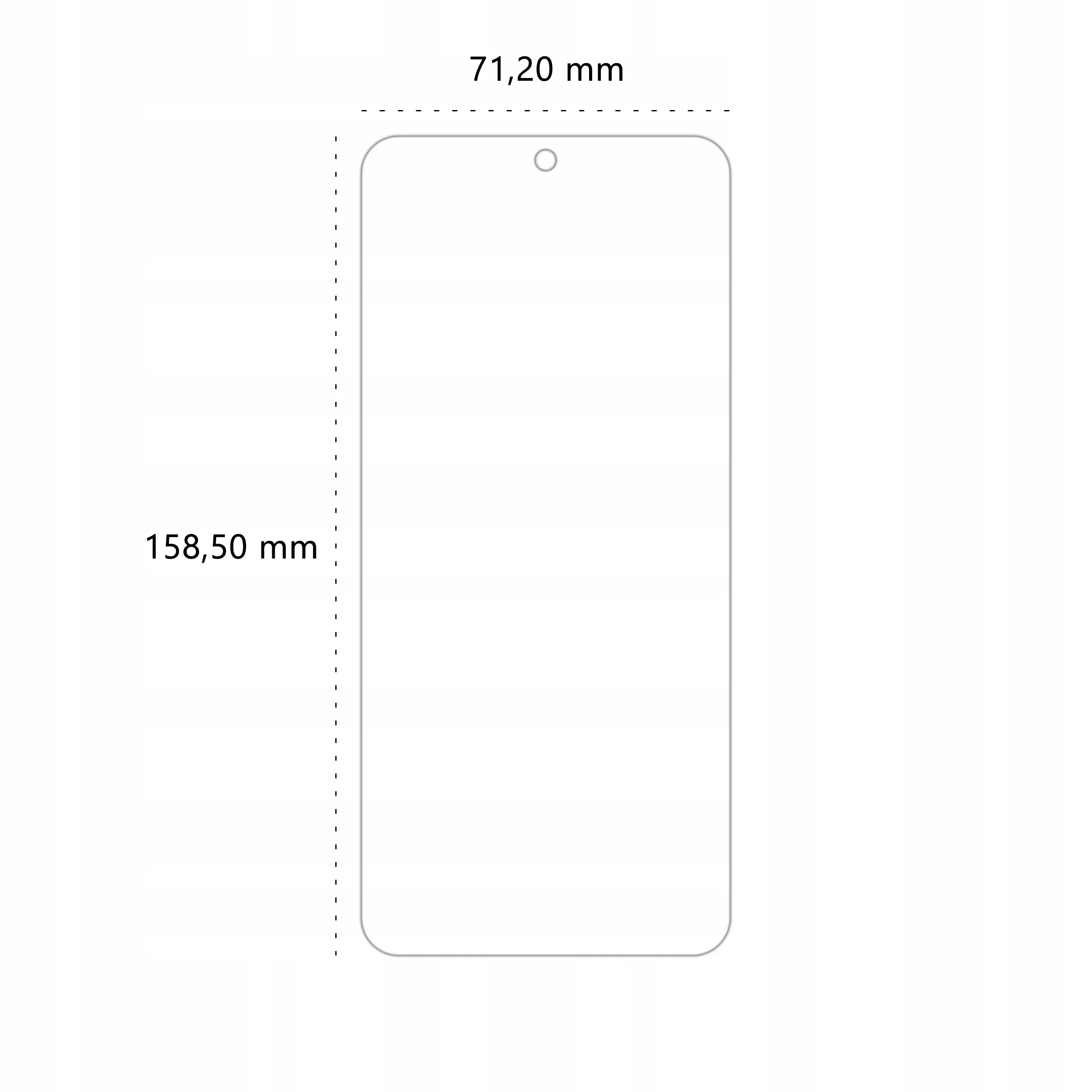 Wymiary folii ochronnej Polski Banan BananEdge do telefonu Xiaomi Redmi Note 11 Pro / 11 Pro 5G