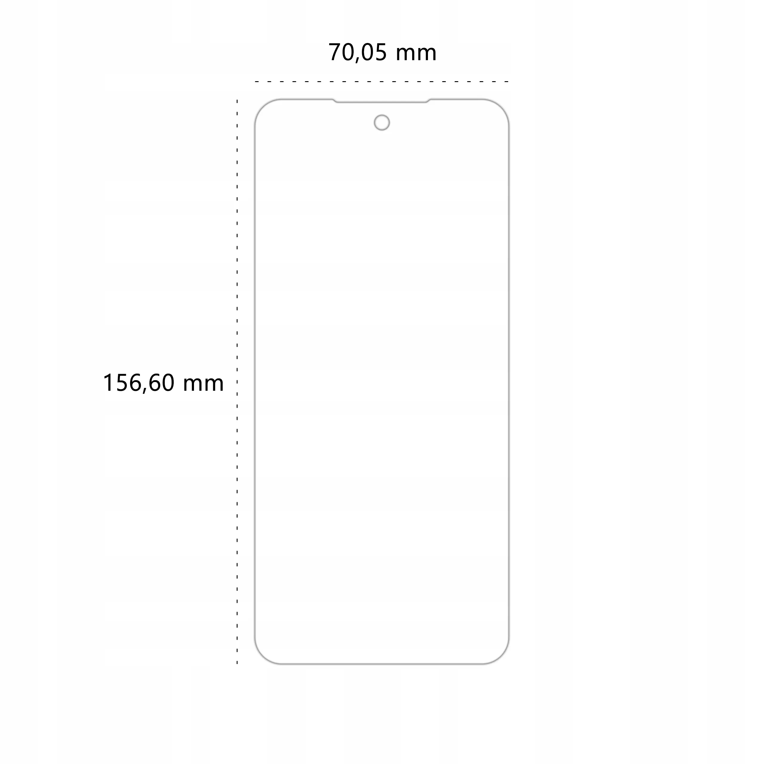 Wymiary folii ochronnej Polski Banan BananEdge do telefonu Xiaomi Redmi 10