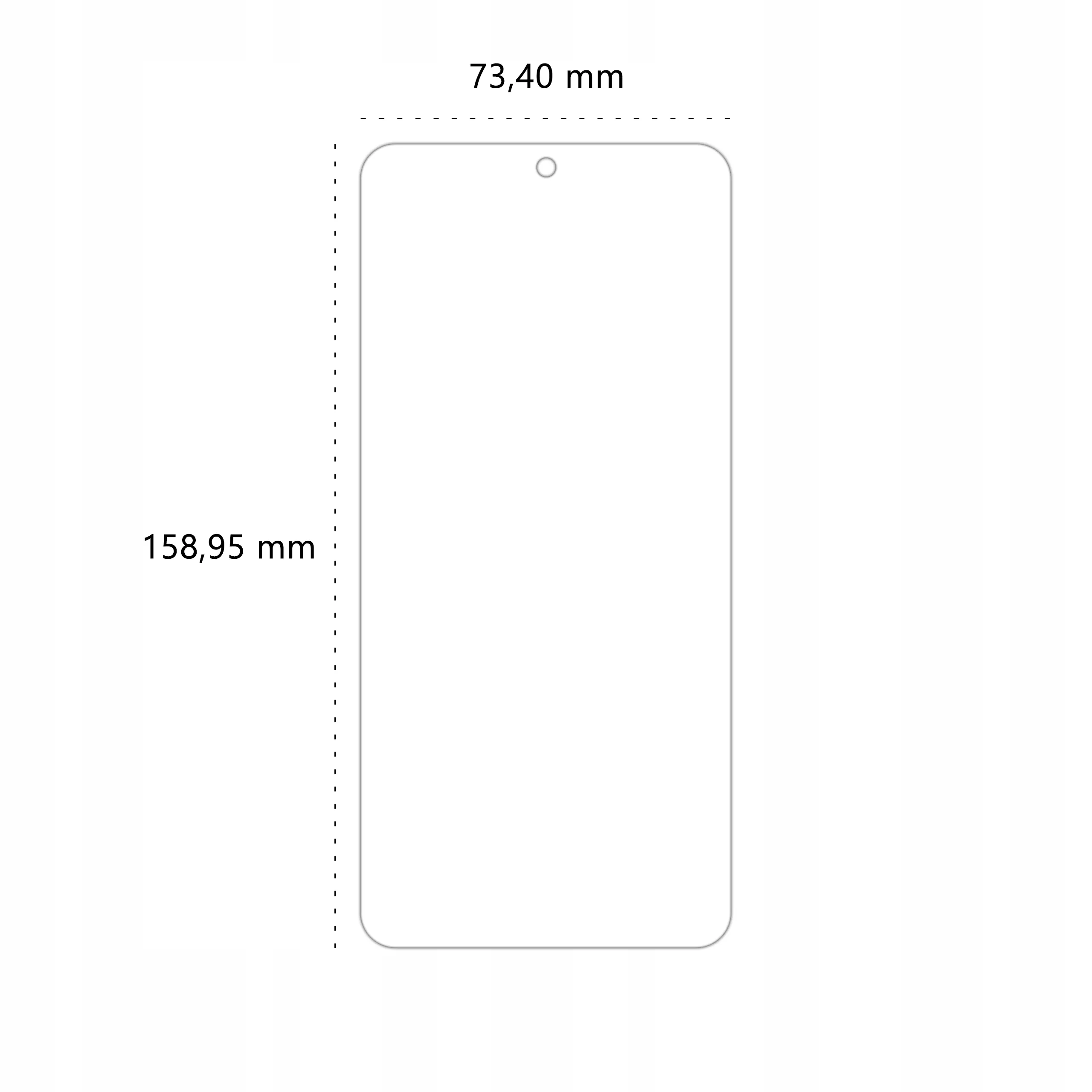 Wymiary folii ochronnej Polski Banan BananEdge do telefonu Xiaomi 12 Pro