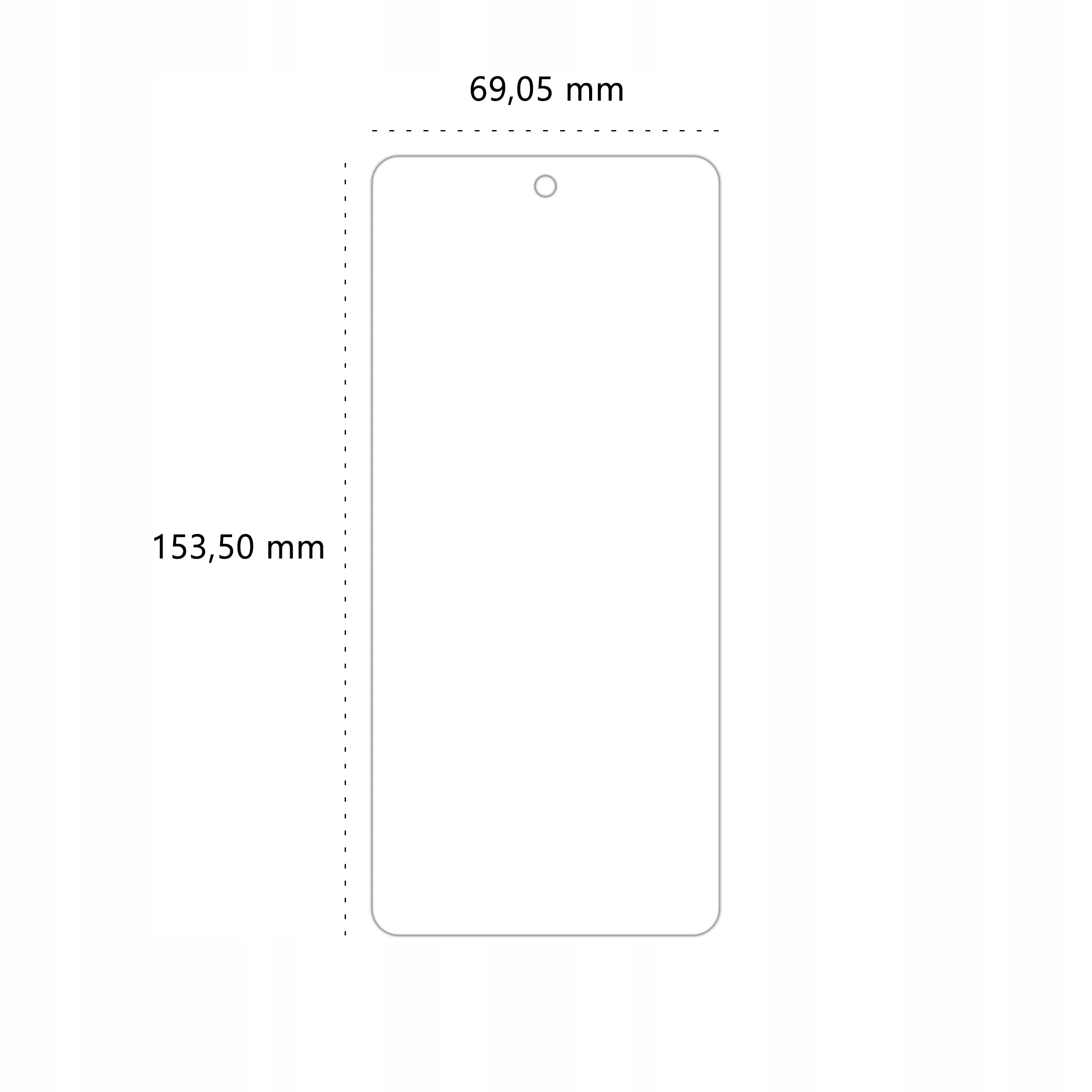 Wymiary folii ochronnej Polski Banan BananEdge do telefonu Samsung Galaxy A53 / A53 5G